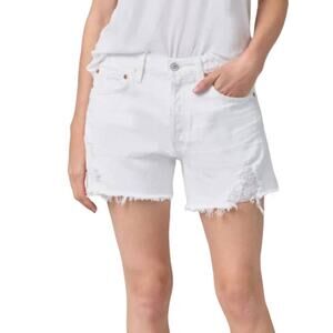 Citizens of Humanity Annabelle Long White Shorts Women's Size 25 New With Tags